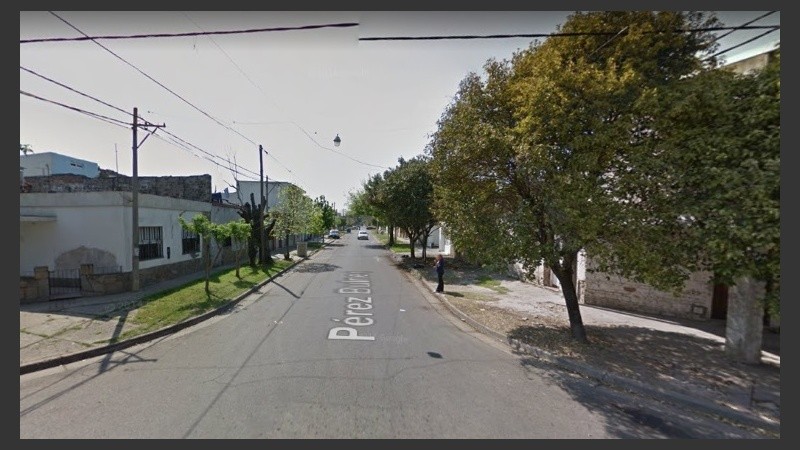 El lugar del violento hecho. 