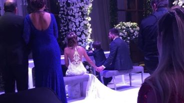 El momento de la ceremonia civil fue una de las filtraciones.