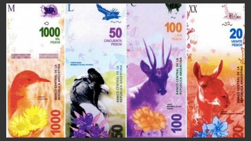 El banco Central reemplazará los billetes de próceres por animales.