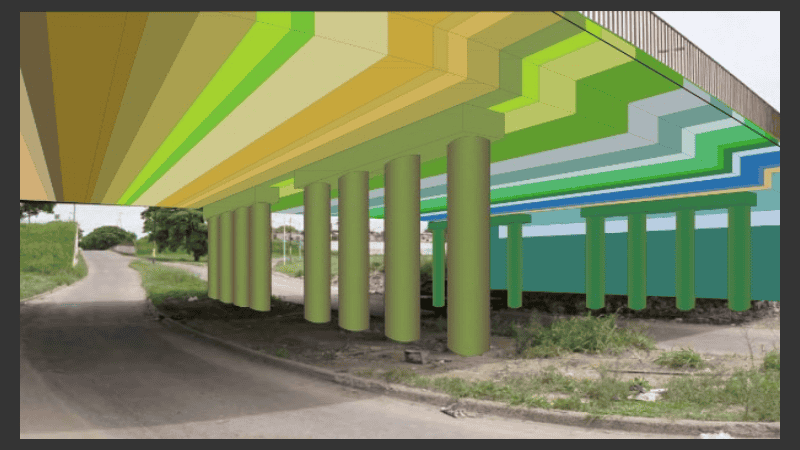 Proyecto Gassmann, Elisa – Vitali, Román para Circunvalación y Uriburu Este.