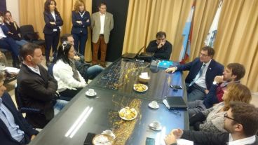 La reunión de administradores de peajes santafesinos.