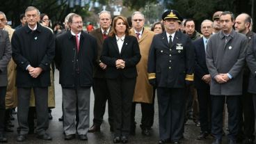 Fein en el acto de este domingo.