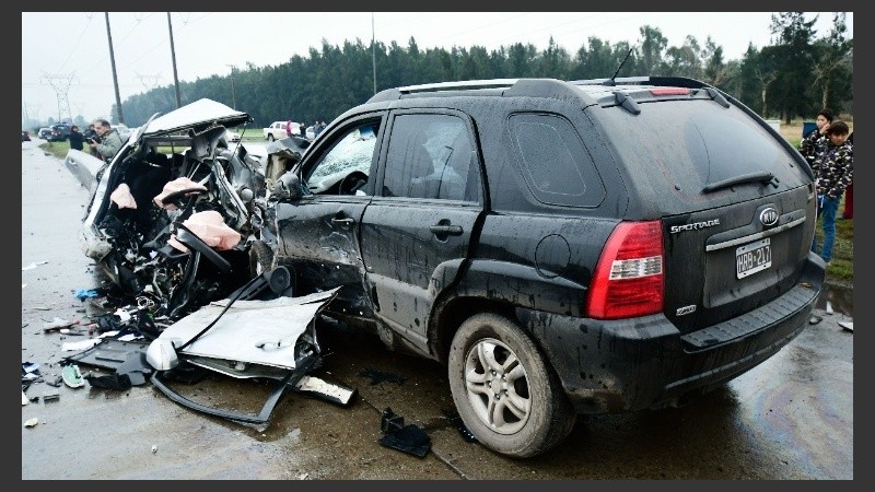 Tremendas imágenes sobre el estado en que quedaron los coches.