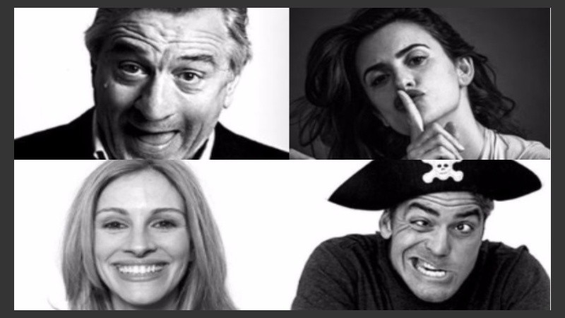 Los personajes más famosos posan sin retoques digitales.