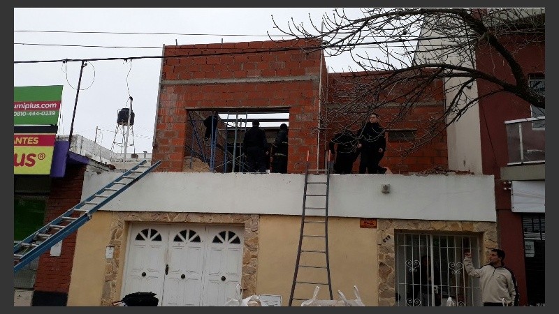 El lugar del hecho, sobre calle Catamarca.