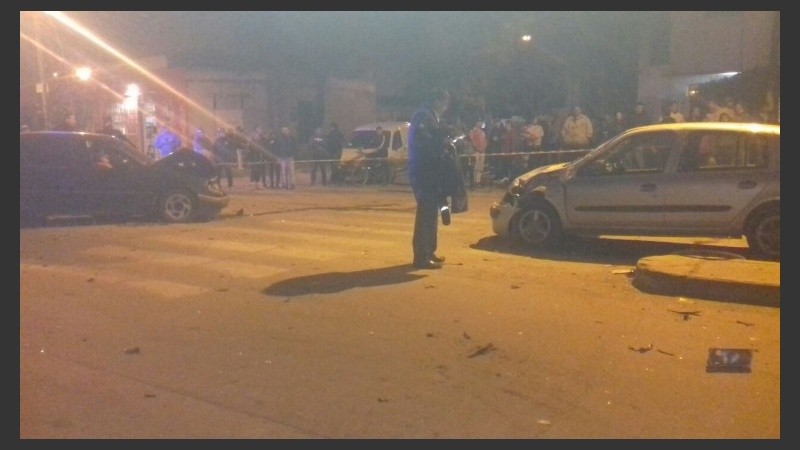 El choque involucró a cuatro vehículos.