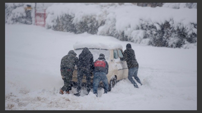 Imágenes de la impresionante nevada en el sur. 