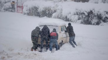 Imágenes de la impresionante nevada en el sur.