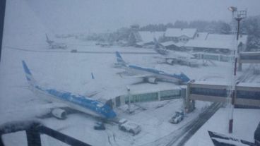 Imágenes de la impresionante nevada en el sur.