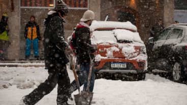 Imágenes de la impresionante nevada en el sur.