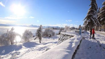 Imágenes de la impresionante nevada en el sur.