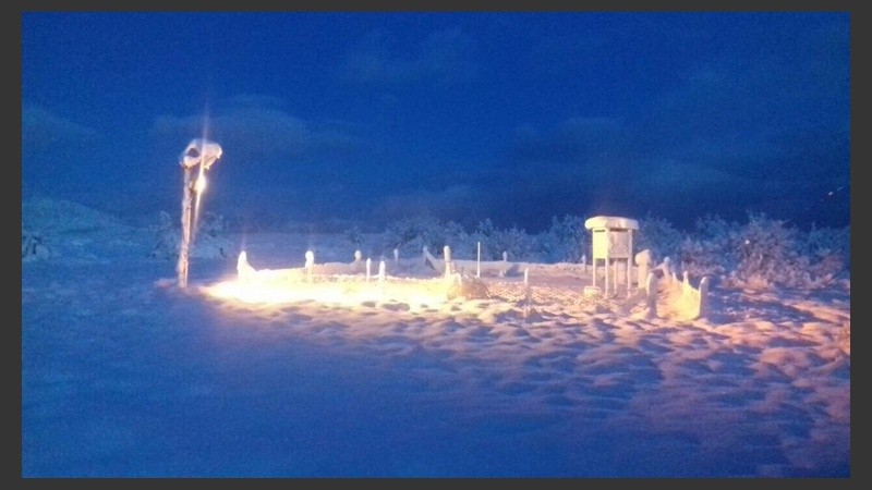 El frío extremo se siente en Bariloche.