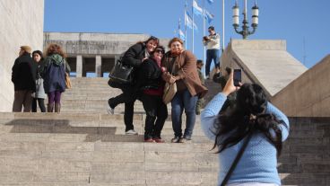 Los turistas llegaron a Rosario por el receso escolar.