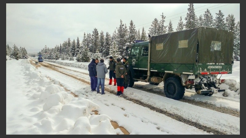 Gendarmería coordina un operativo de asistencia en la Patagonia.