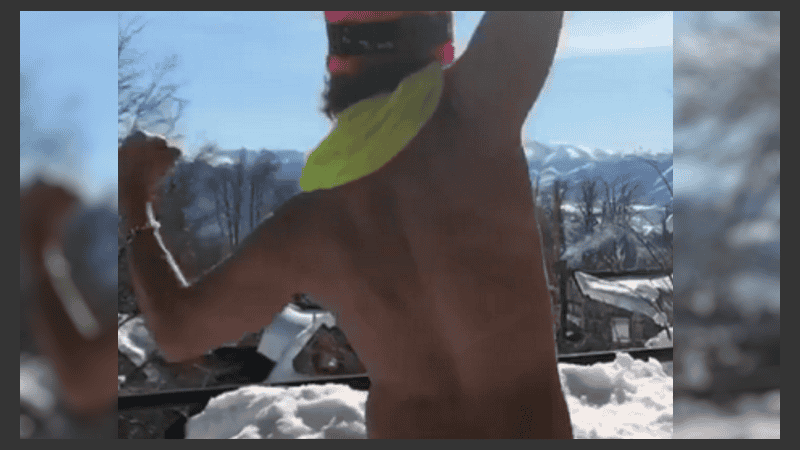 El particular video fue publicado en la redes sociales.