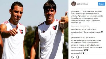 Formica y un mensaje de despedida para Maxi.