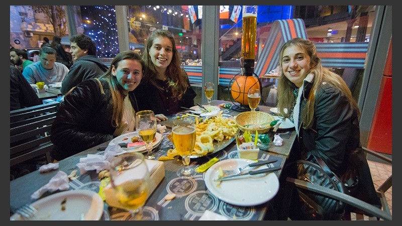 El festejo en las calles de la ciudad.