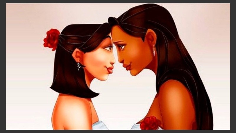 Las princesas protagonistas de una historia de amor.