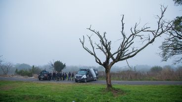 El cuerpo fue encontrado en inmediaciones al Parque Regional Sur en un camino pararelo a Circunvalación.