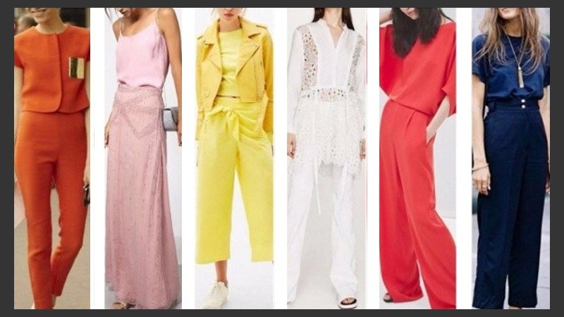 Los outfits de color total van a estar bien presentes esta primavera verano 2018