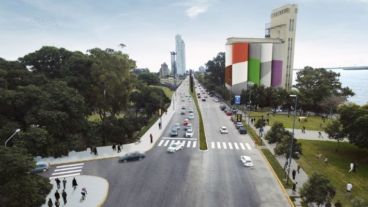 La imagen de cómo quedará la avenida de la costa.