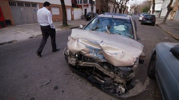 El Renault Laguna que provocó la muerte de Andrés Muñoz.
