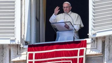 Francisco en el rezo del Ángelus este domingo.