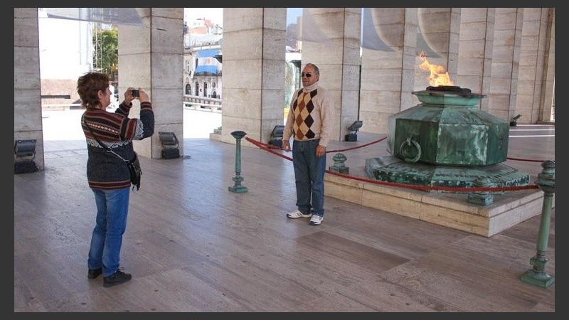 El Monumento a la Bandera, siempre la principal atracción.