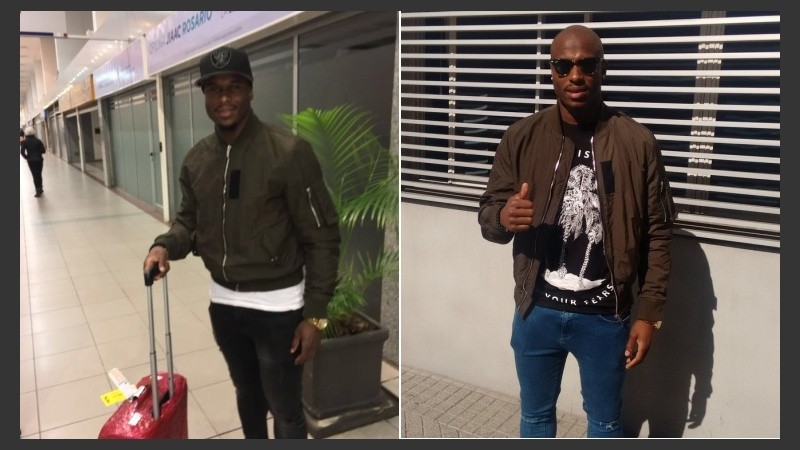 Leal en el aeropuerto y en la clínica de la revisación médica. 