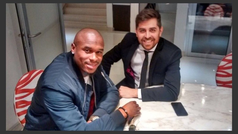 Leal y el periodista de Zapping Sport Julián Martín.