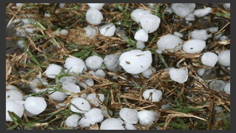 Las piedras cayeron en Las Parejas.