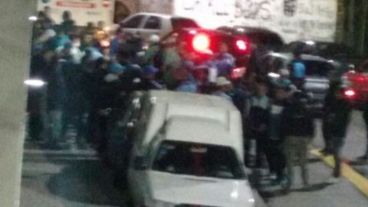 El enfrentamiento de los barras de Racing.