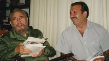 Echegaray junto a Fidel Castro.