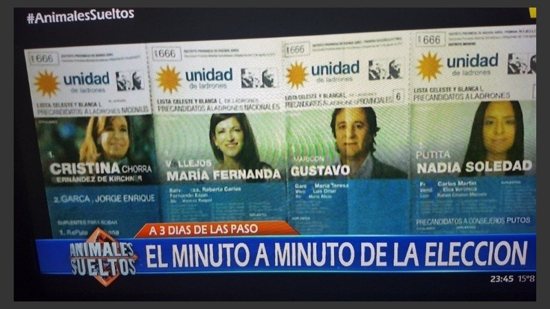 La boleta que mostró Animales Sueltos. 