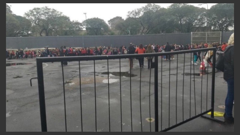 Todas las actividades previstas para hoy en el predio fueron canceladas.