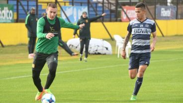 Ruben fue titular, pero los que marcaron fueron Herrera y Zampedri.