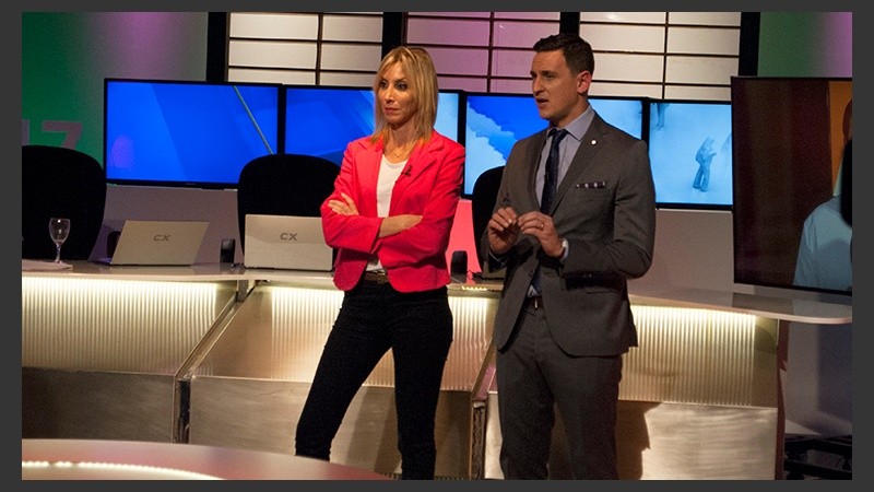 Analía y Ciro, firmes en la conducción.