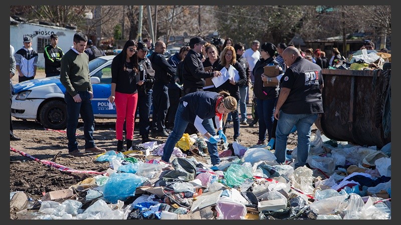 El lugar del hallazgo, en avenida Sabín y Olivé.