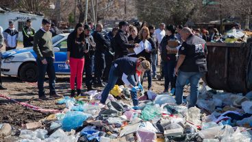El lugar del hallazgo, en avenida Sabín y Olivé.