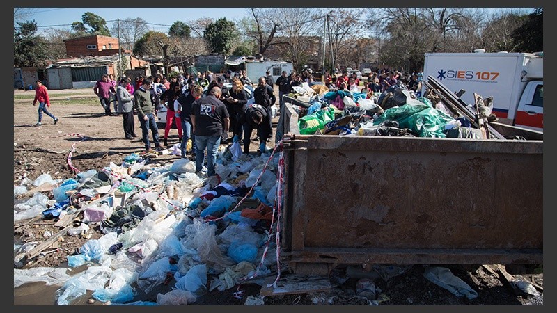 El lugar del hallazgo, en avenida Sabín y Olivé.