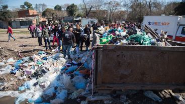 El lugar del hallazgo, en avenida Sabín y Olivé.