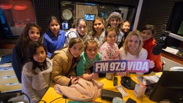 Los chicos disfrutaron en las instalaciones de Televisión Litoral.