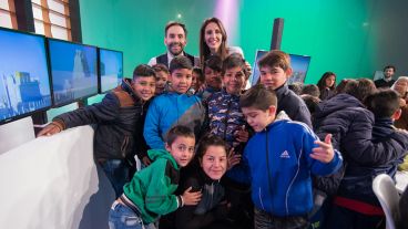 Los chicos disfrutaron en las instalaciones de Televisión Litoral.