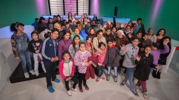 Los chicos disfrutaron en las instalaciones de Televisión Litoral.