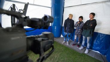 Los chicos disfrutaron en las instalaciones de Televisión Litoral.