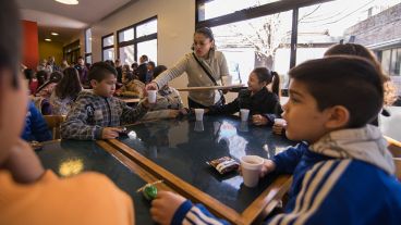 Los chicos disfrutaron en las instalaciones de Televisión Litoral.