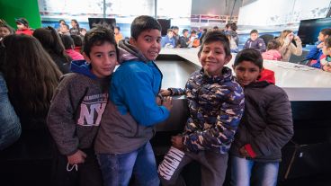 Los chicos disfrutaron en las instalaciones de Televisión Litoral.