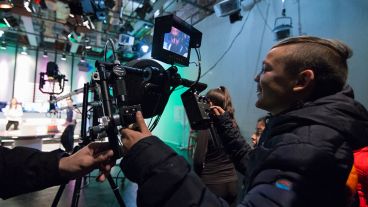 Los chicos disfrutaron en las instalaciones de Televisión Litoral.