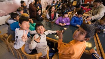 Los chicos disfrutaron en las instalaciones de Televisión Litoral.