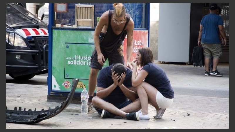 Los heridos fueron atendidos en La Rambla.